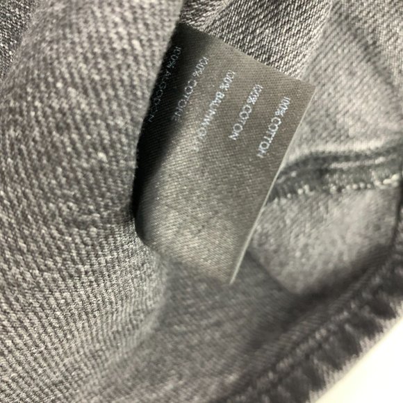 Anthropologie Pilcro Skirt Black Denim Button Front Paperbag Waist - Picture 9 of 14